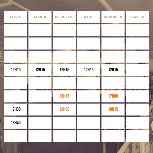 La BOX Aurillac | PLANNING HYROX